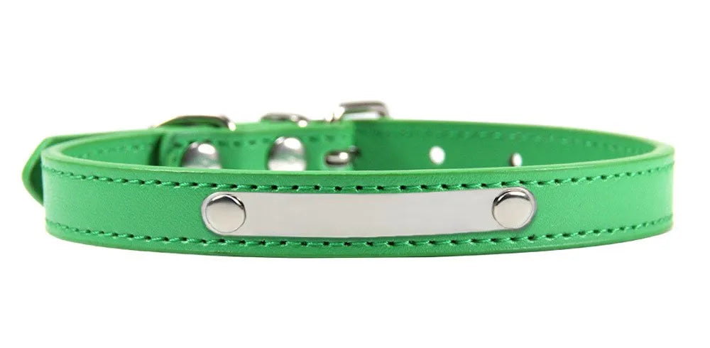 Collier Personnalisé Chat Vert