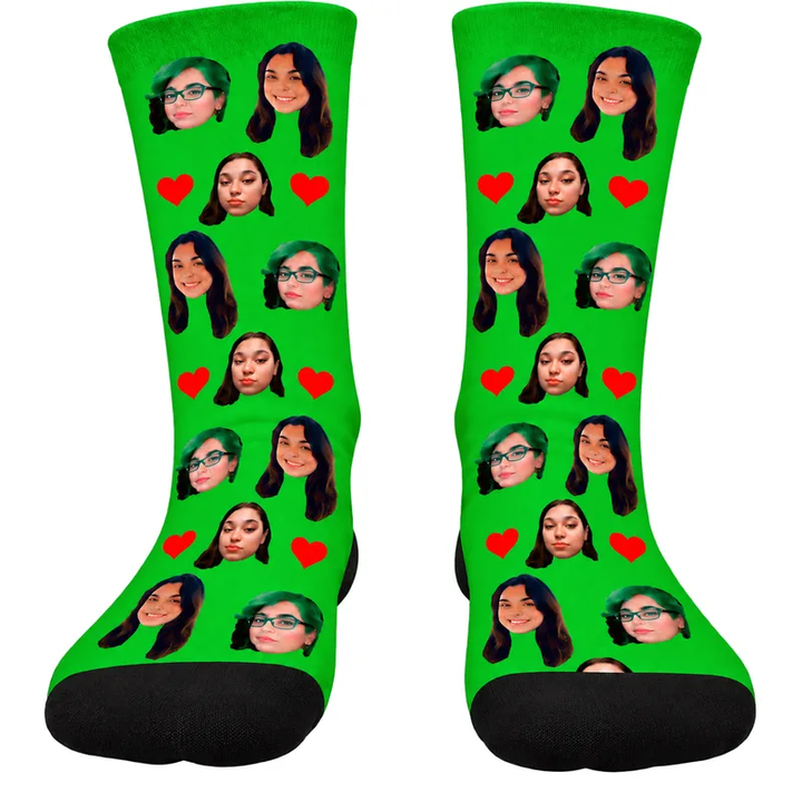 Chaussettes Personnalisées Vert