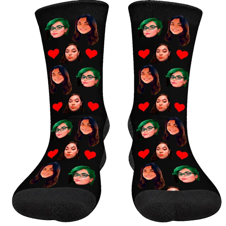 Chaussettes Personnalisées Noir