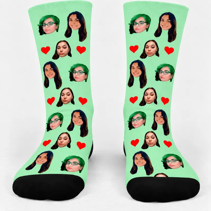 Chaussettes Personnalisées Menthe