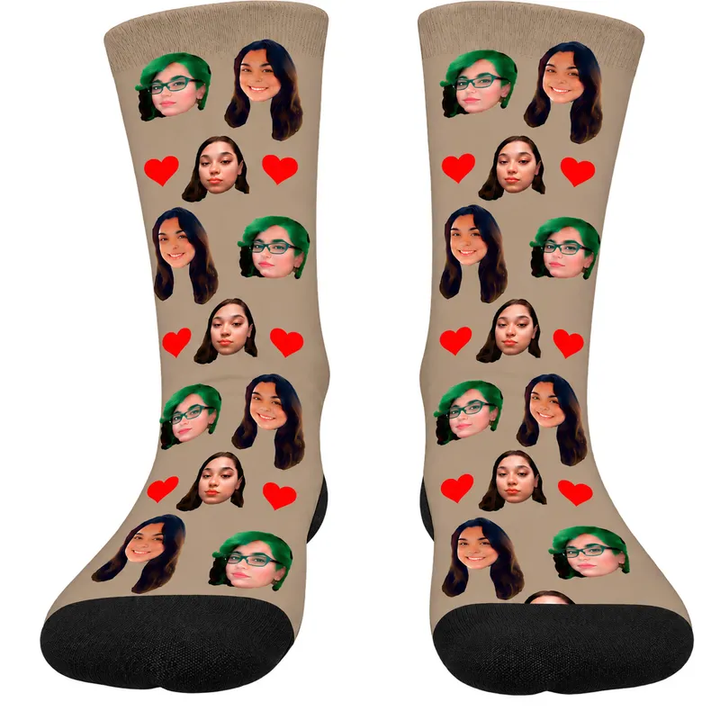 Chaussettes Personnalisées Taupe