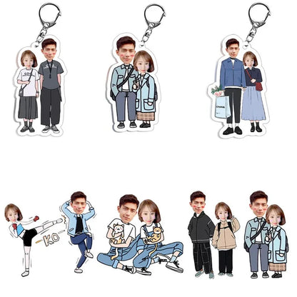 Porte-clés Personnalisé Couple - Porte-clés Personnalisé Couple