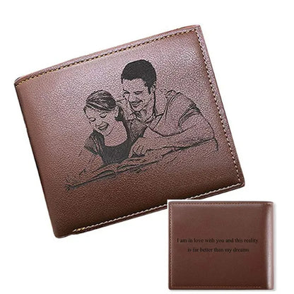 Portefeuille Homme Personnalisé Photo - Texte et photo