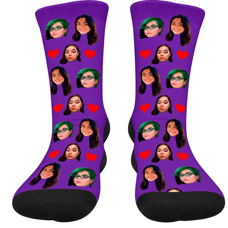 Chaussettes Personnalisées Violet
