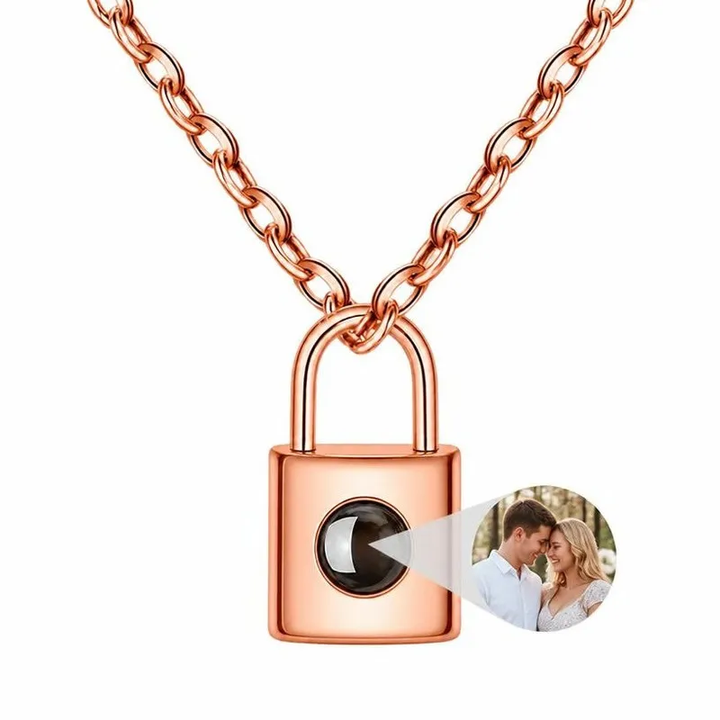 Collier Inoxydable Personnalisé Or Rose