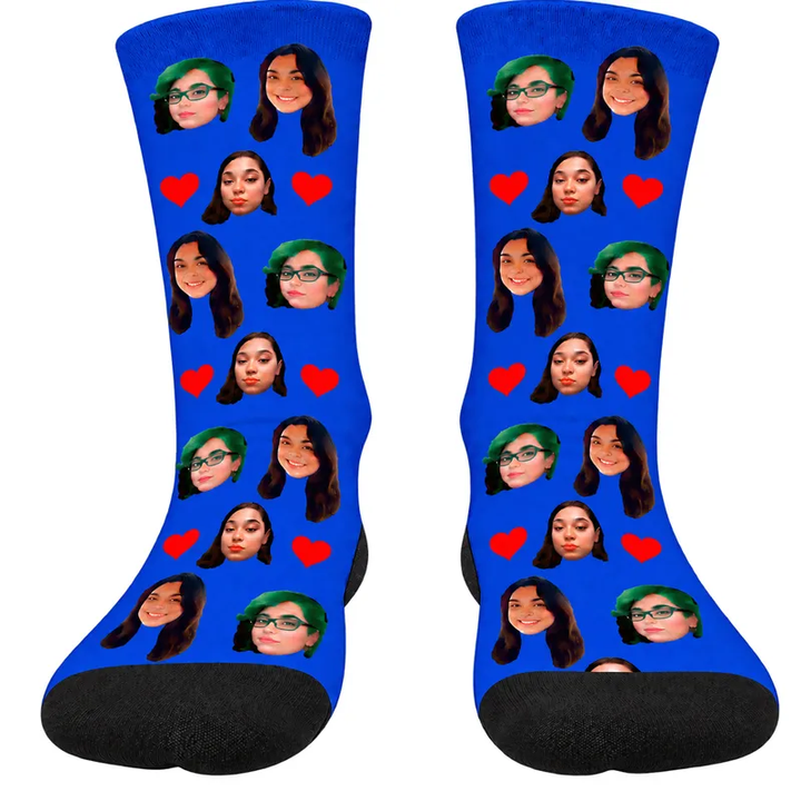 Chaussettes Personnalisées Bleu Royale