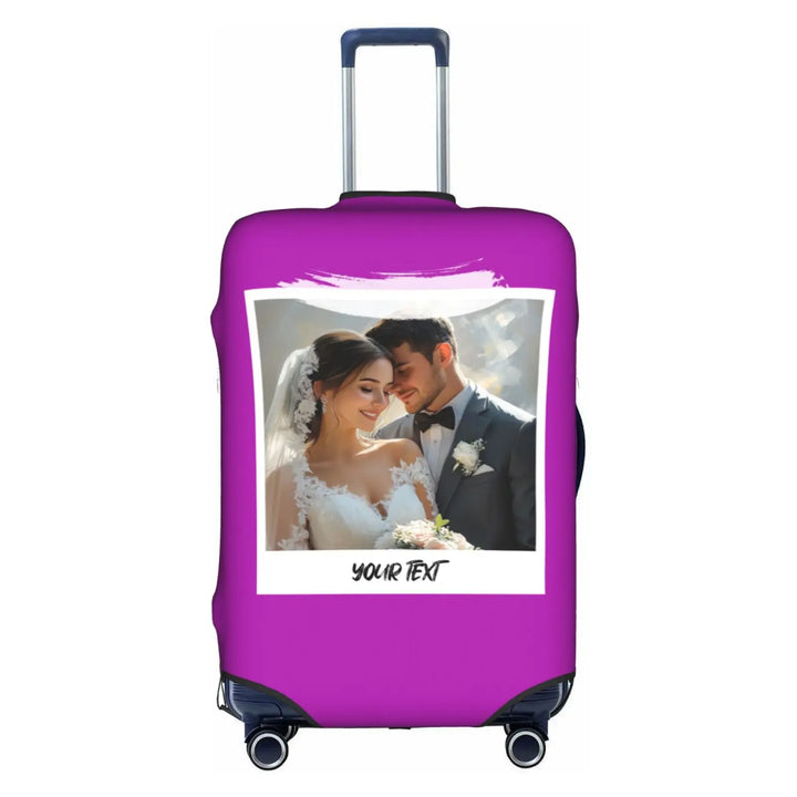 Housse de Valise Personnalisée Photo Violet