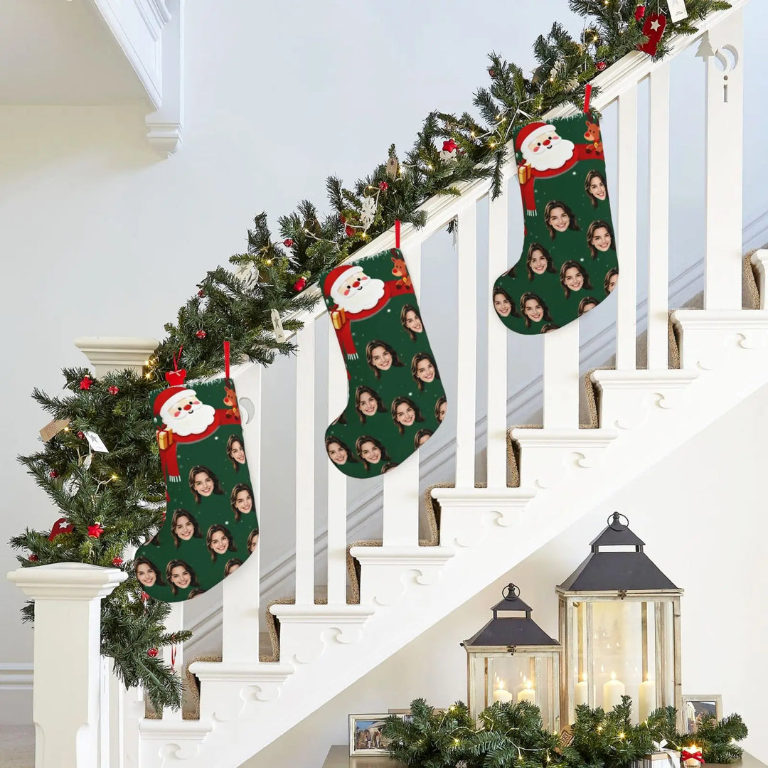 Chaussette de Noël Personnalisée Visage