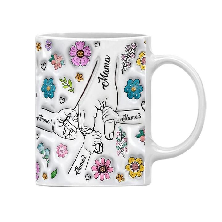 Mug Personnalisé Prénoms Famille Blanc 3