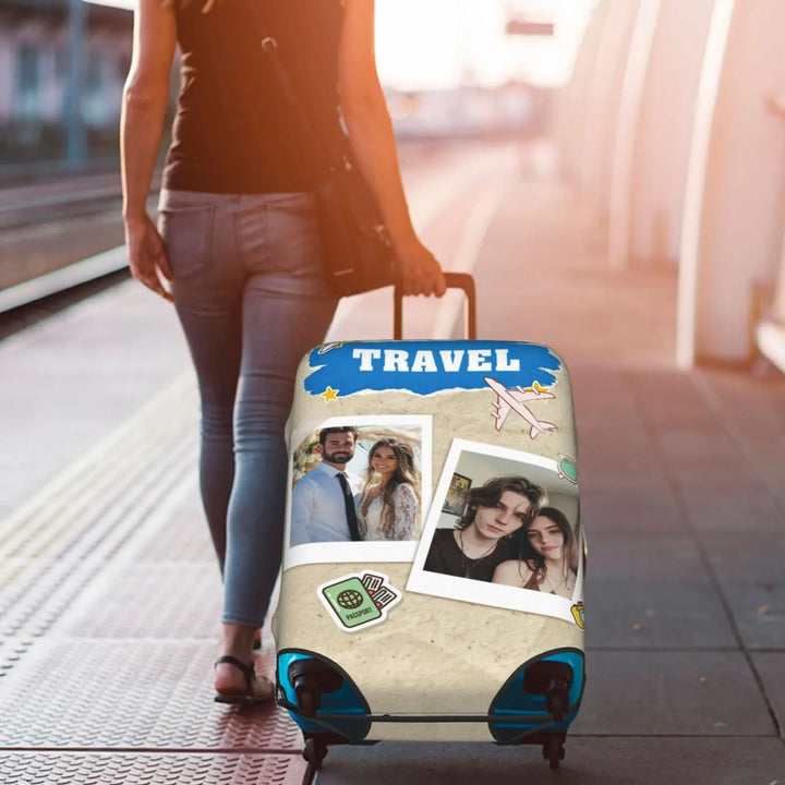 Housse de Valise Personnalisée Multi-Photos