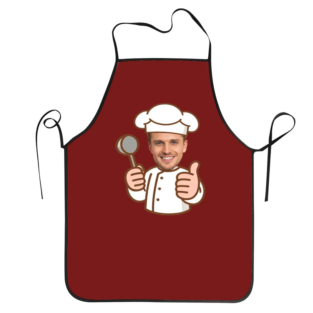 Tablier Personnalisé Cuisinier Rouge