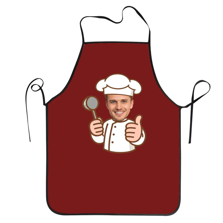 Tablier Personnalisé Cuisinier Rouge
