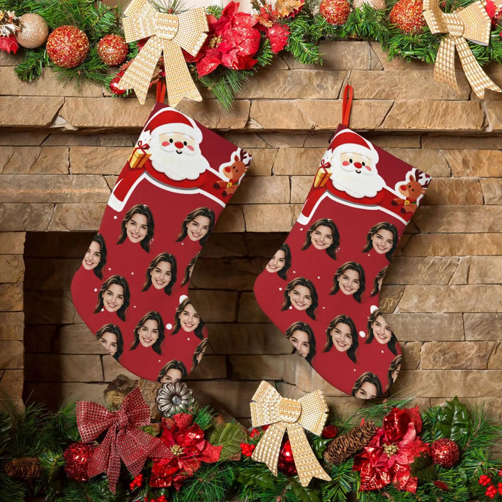 Chaussette de Noël Personnalisée Visage