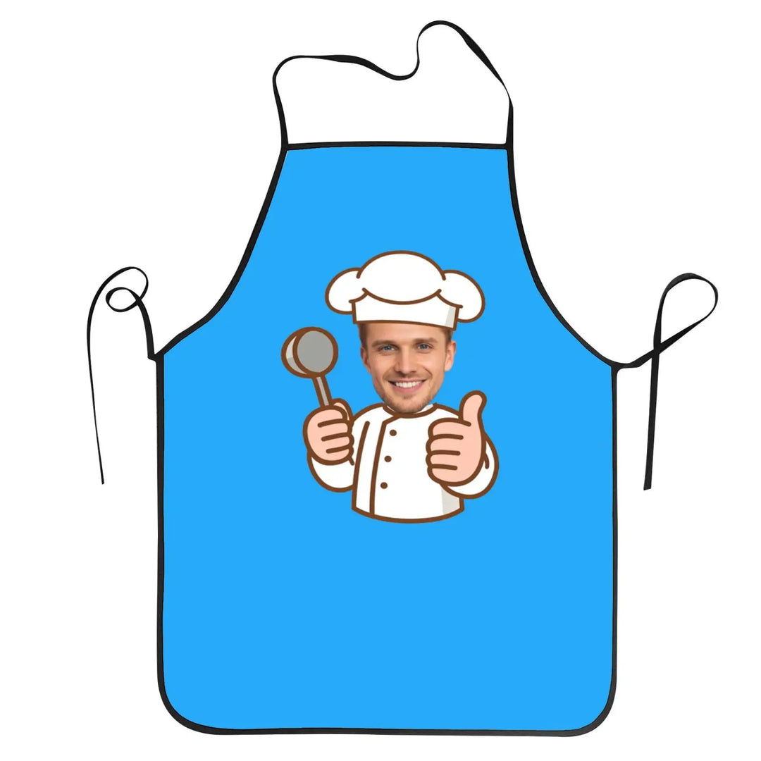 Tablier Personnalisé Cuisinier Bleu