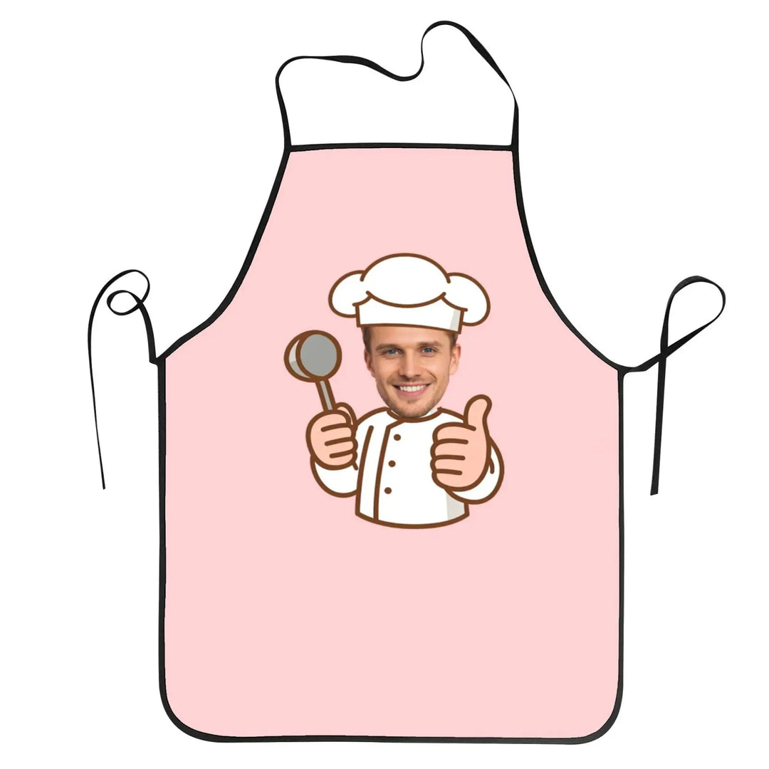 Tablier Personnalisé Cuisinier Rose