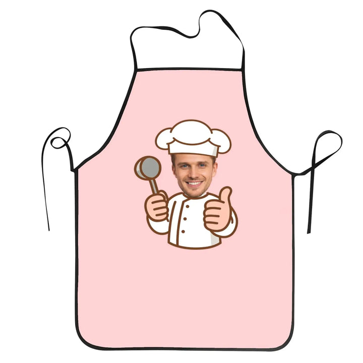 Tablier Personnalisé Cuisinier Rose