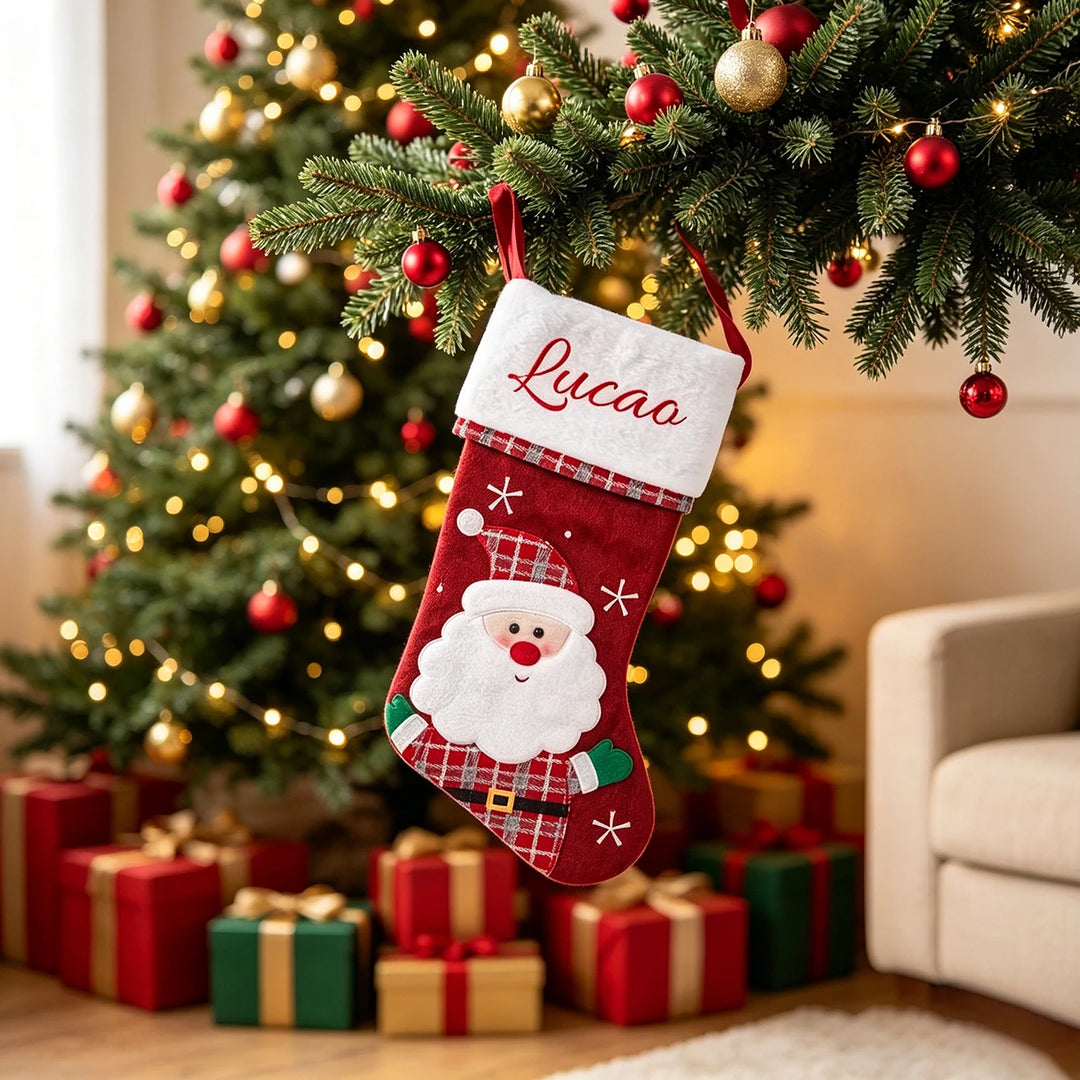 Chaussette de Noël Personnalisée Père Noël