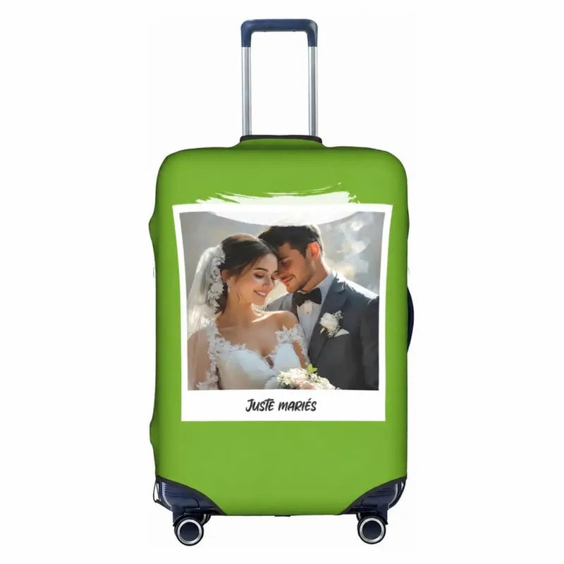 Housse de Valise Personnalisée Photo Vert