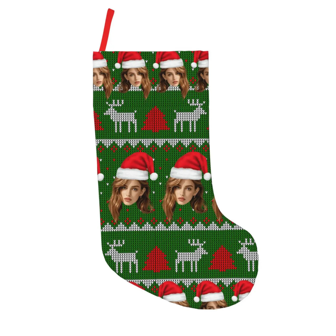 Chaussette de Noël Personnalisée Visages