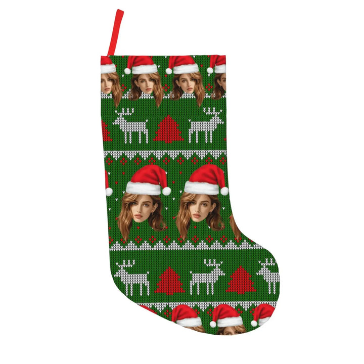 Chaussette de Noël Personnalisée Visages Modèle 2