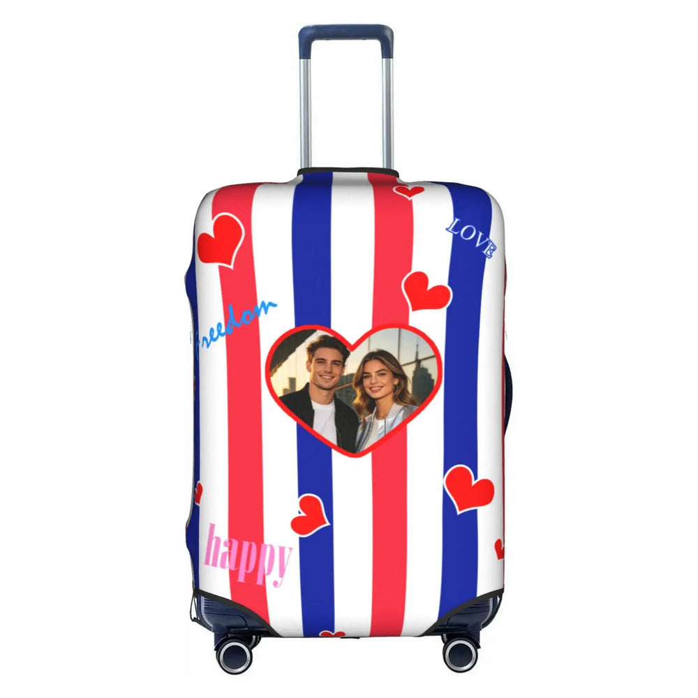 Housse de Valise Personnalisée Coeur