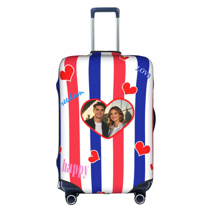 Housse de Valise Personnalisée Coeur