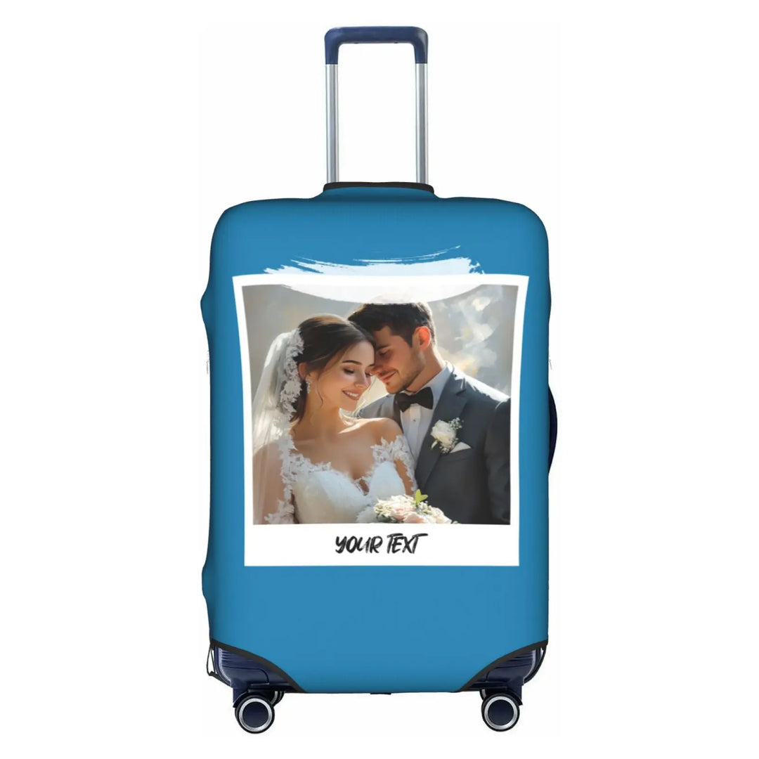 Housse de Valise Personnalisée Photo Bleu Foncé