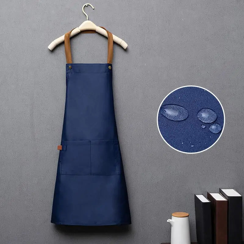 Tablier Brodé Personnalisé Bleu