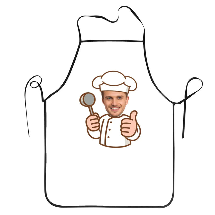 Tablier Personnalisé Cuisinier Blanc