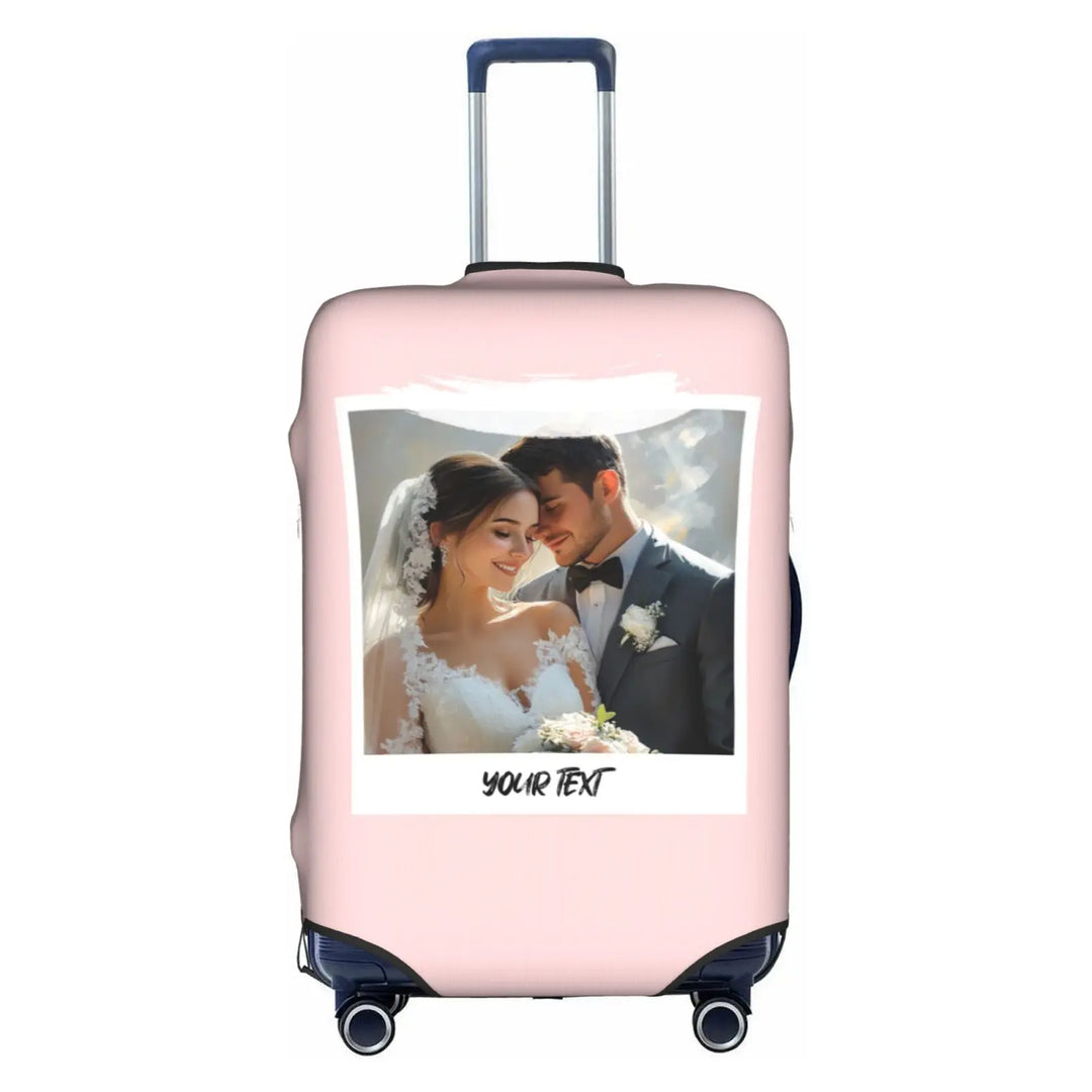 Housse de Valise Personnalisée Photo Rose