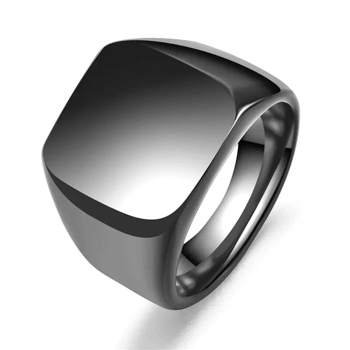 Bague Personnalisable Homme Noir