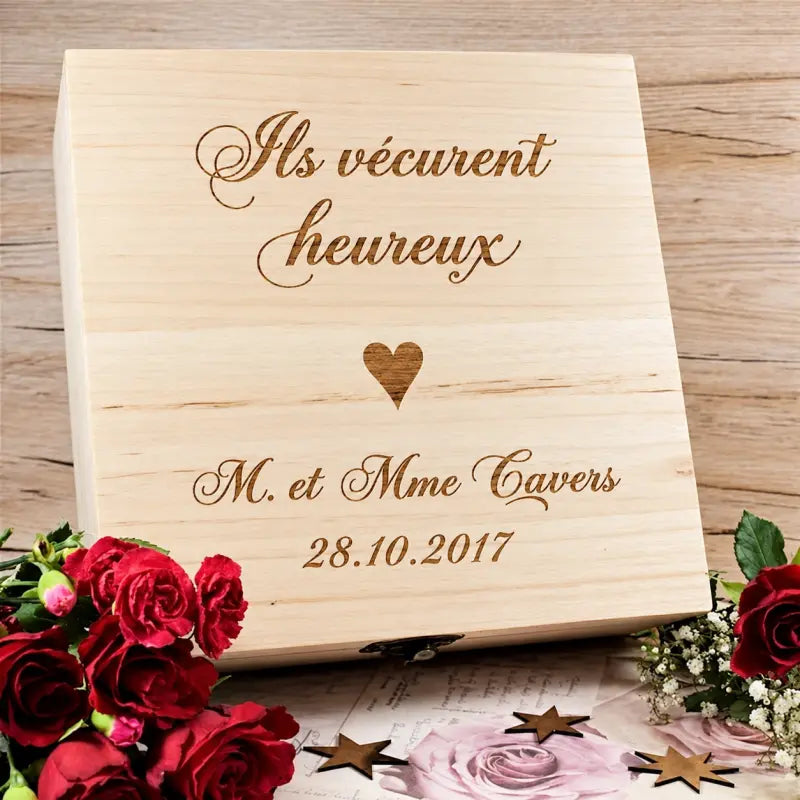 Boîte Mariage Personnalisée