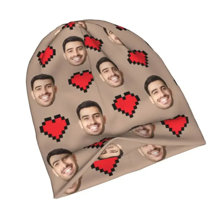 Bonnet Personnalisé Photo Marron