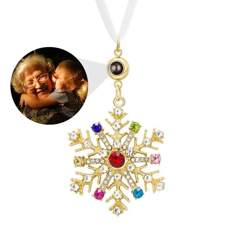 Boule de Noël Personnalisée Projection Or