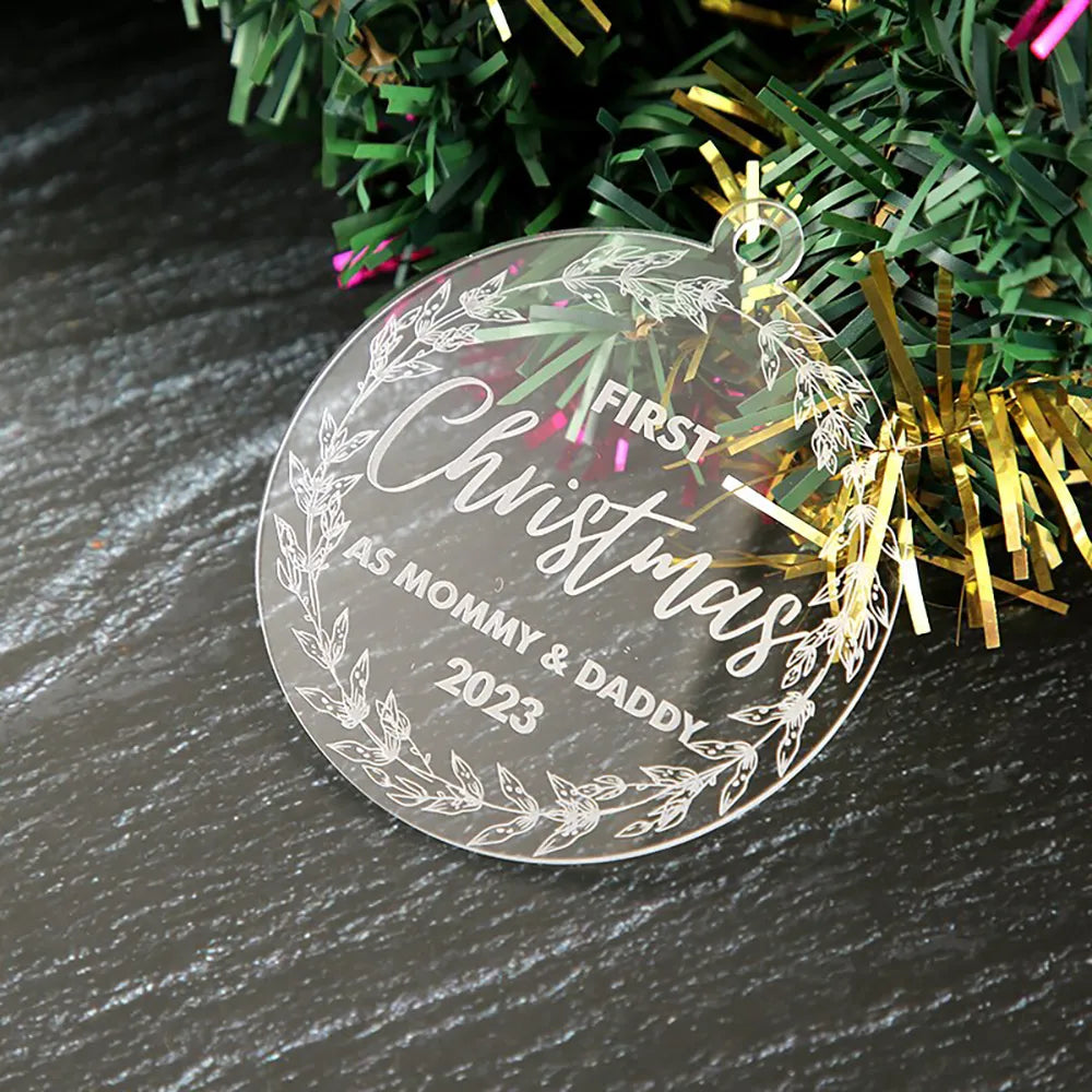 Boule Noël Personnalisée Transparente