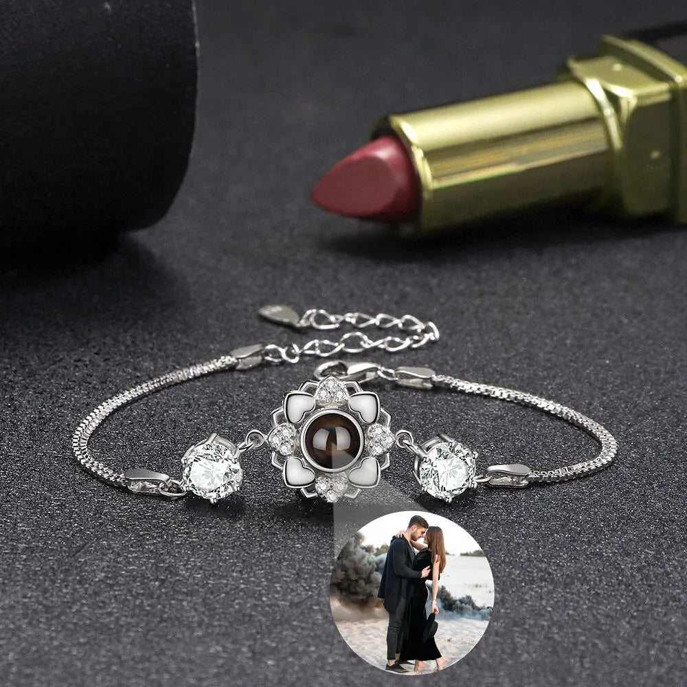 Bracelet avec Photo en Argent - Bracelet avec Photo en Argent