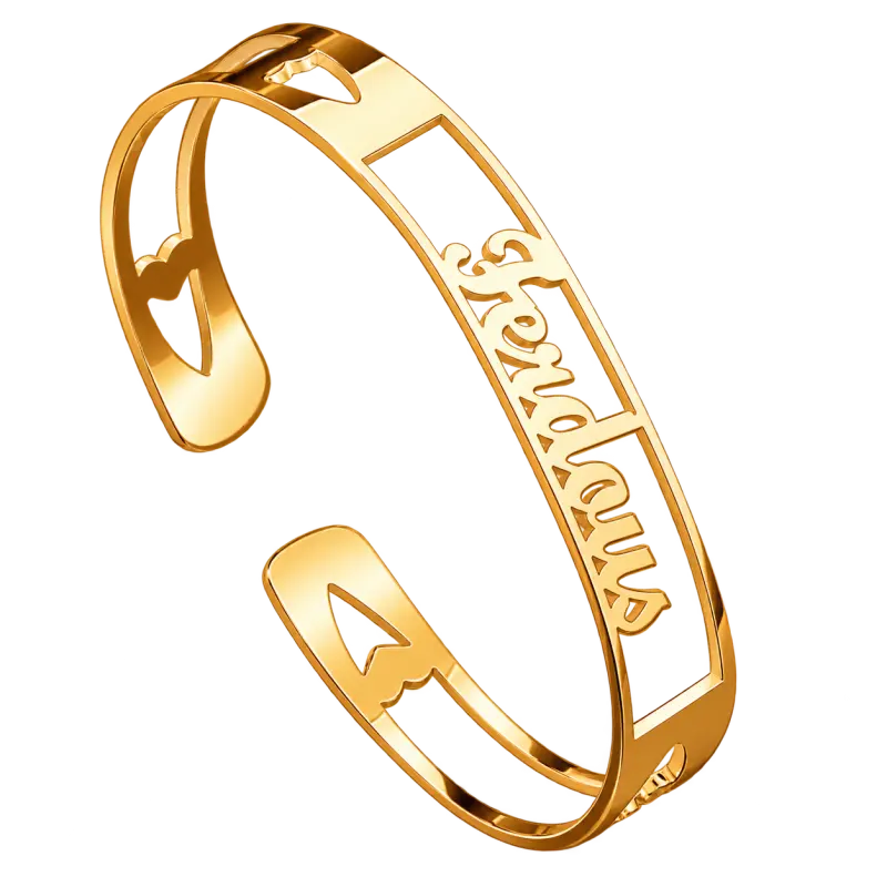 Bracelet Cœur Personnalisé Cœur Or