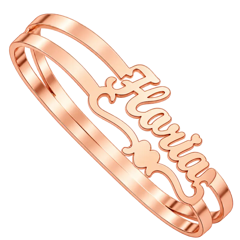 Bracelet Cœur Personnalisé Petit cœur Or rosé