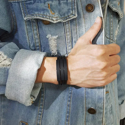 Bracelet Cuir Homme Personnalisé - Bracelet Cuir Homme Personnalisé