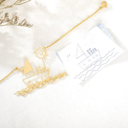 Bracelet Dessin - Or rosé