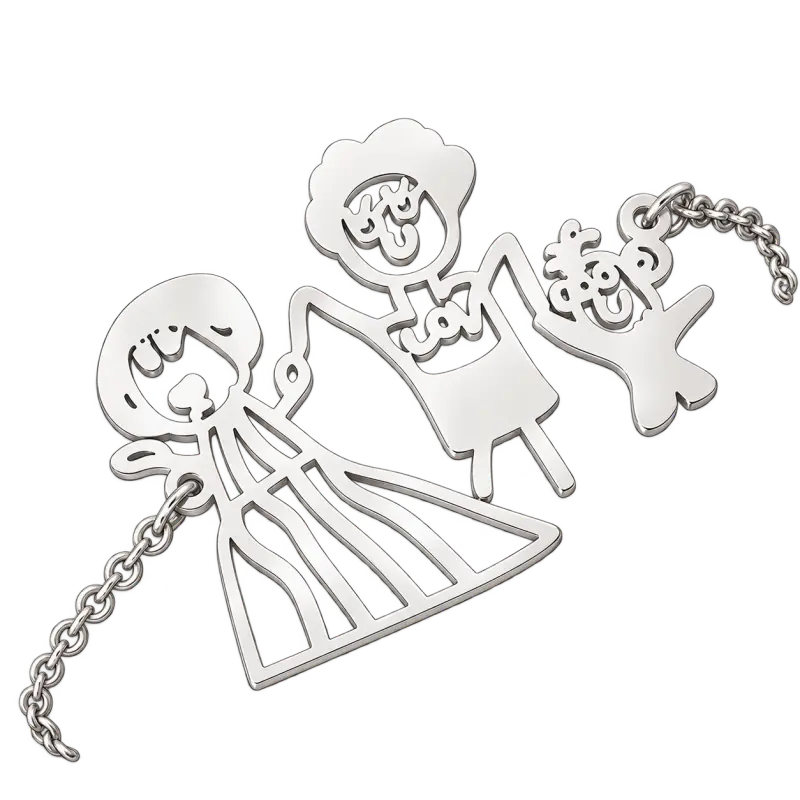 Bracelet Dessin d'Enfant Argent