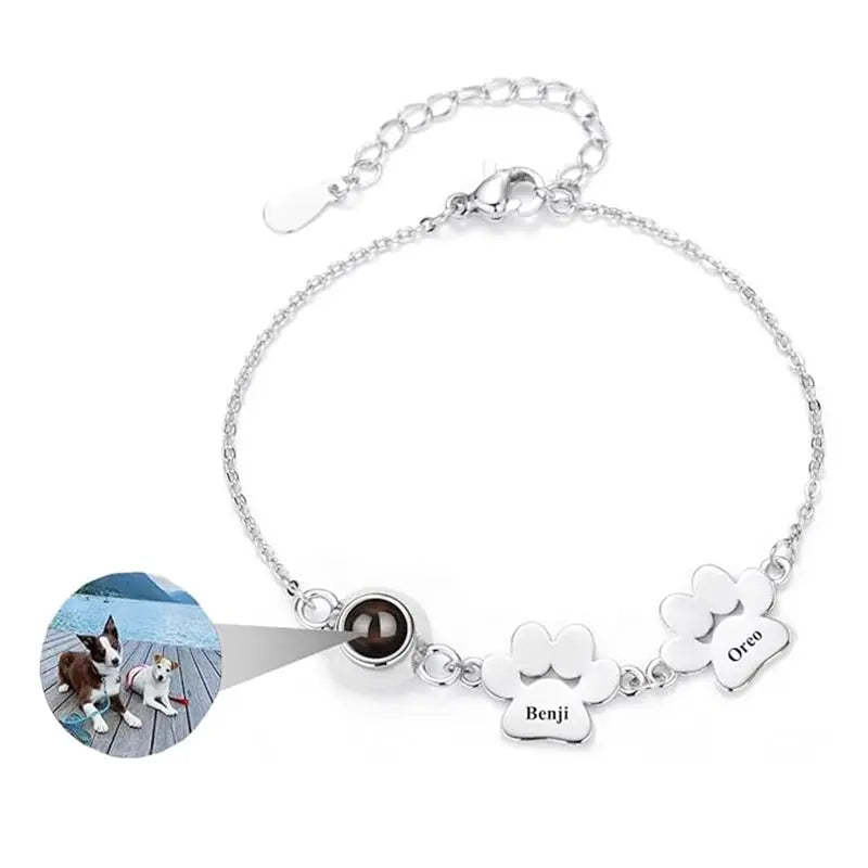 Bracelet Femme Personnalisable Patte de Chien 2