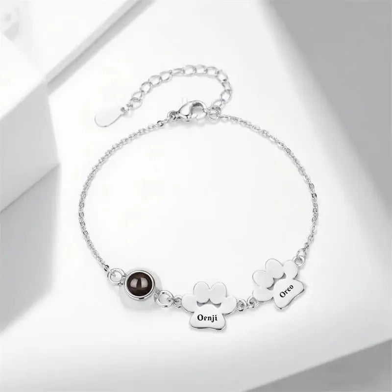 Bracelet Femme Personnalisable Patte de Chien