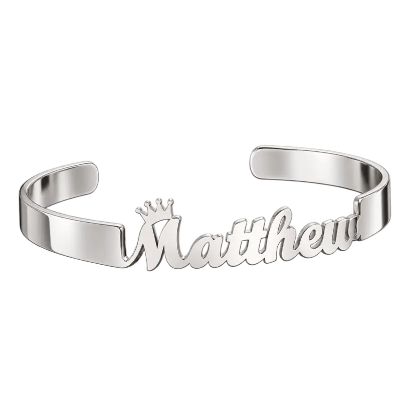 Bracelet Homme Prénom Argenté