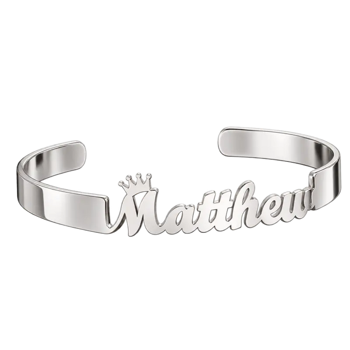 Bracelet Homme Prénom Argenté