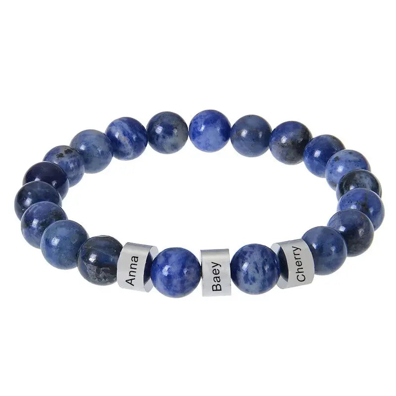 Bracelet Homme Prénom Famille Blue Veins