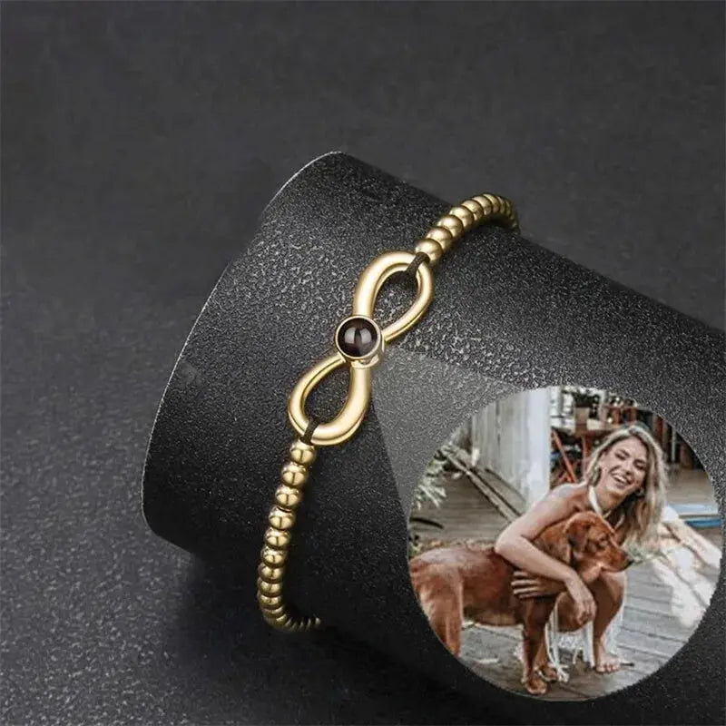 Bracelet Infini Homme Personnalisable Or