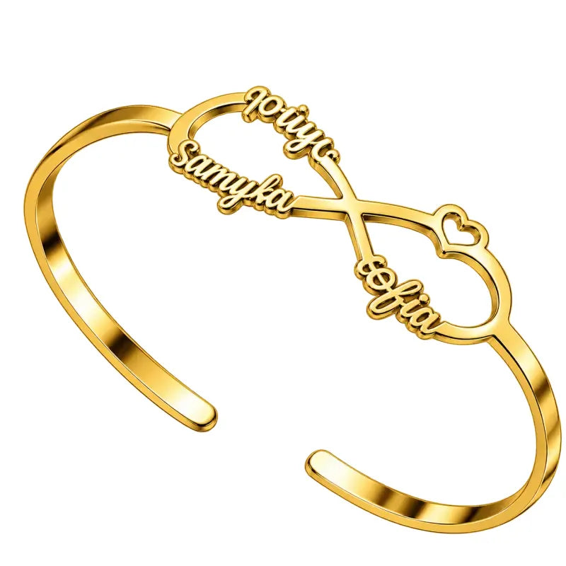 Bracelet Infini Personnalisé Or
