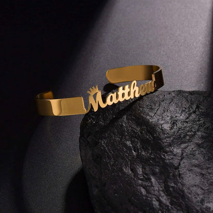Bracelet Homme Prénom - Or rosé