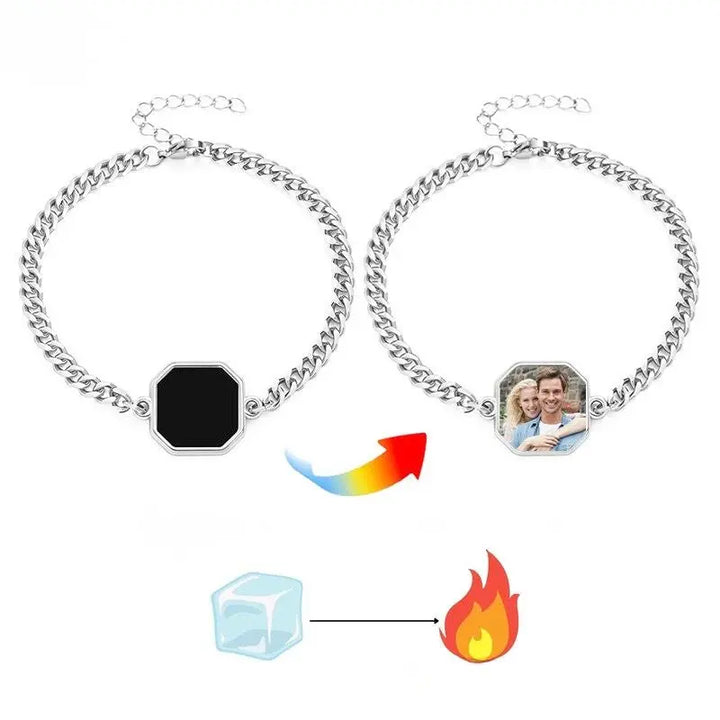 Bracelet Photo Caché Argent